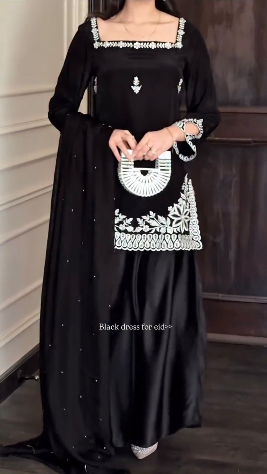 Eid Special All Black Sharara Set