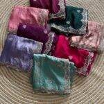 Designer Embroidered Saree in Fendy Silk (8 colors)