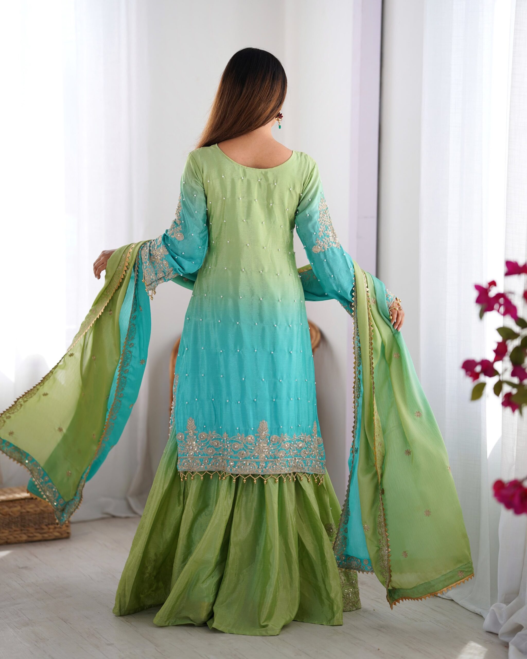 Designer Palazzo Set - Image 5