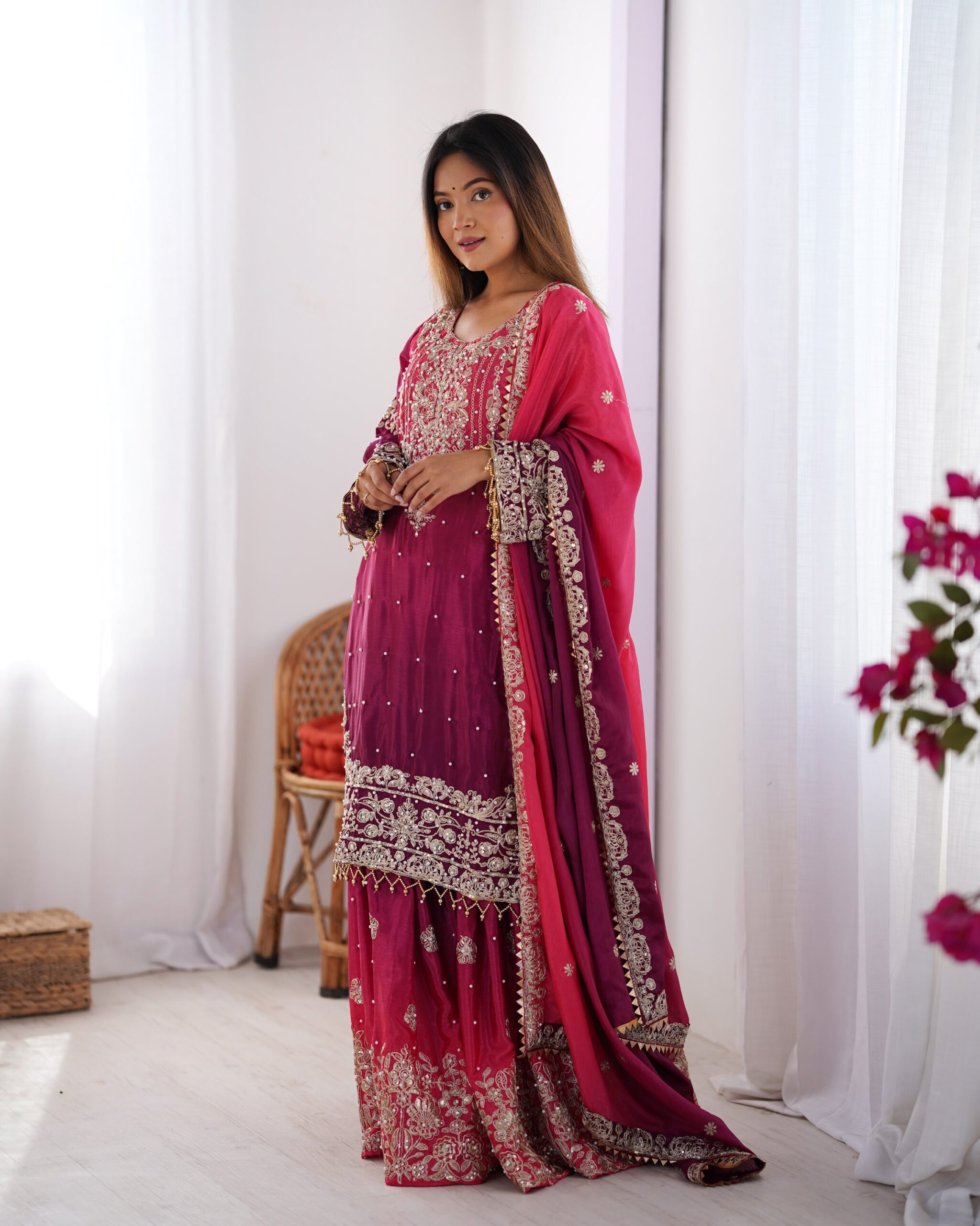 Designer Palazzo Set - Image 14