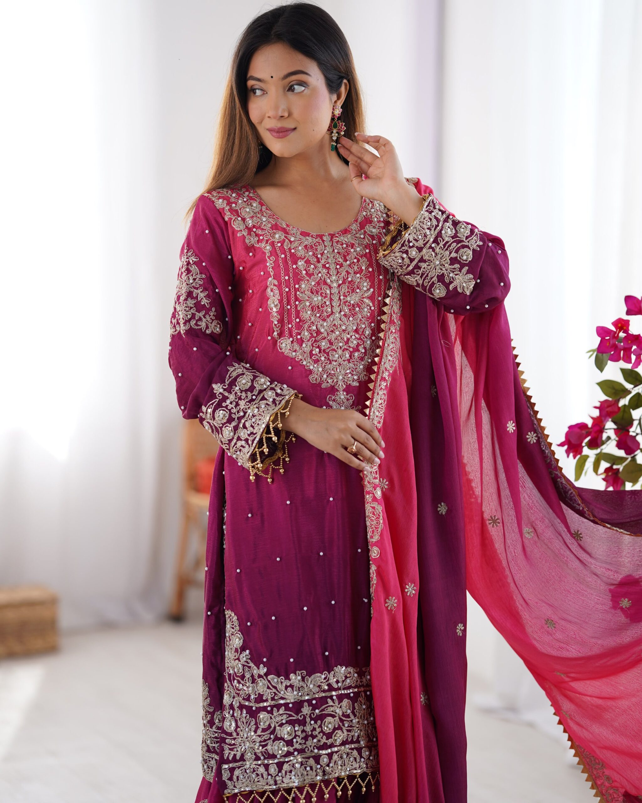 Designer Palazzo Set - Image 13