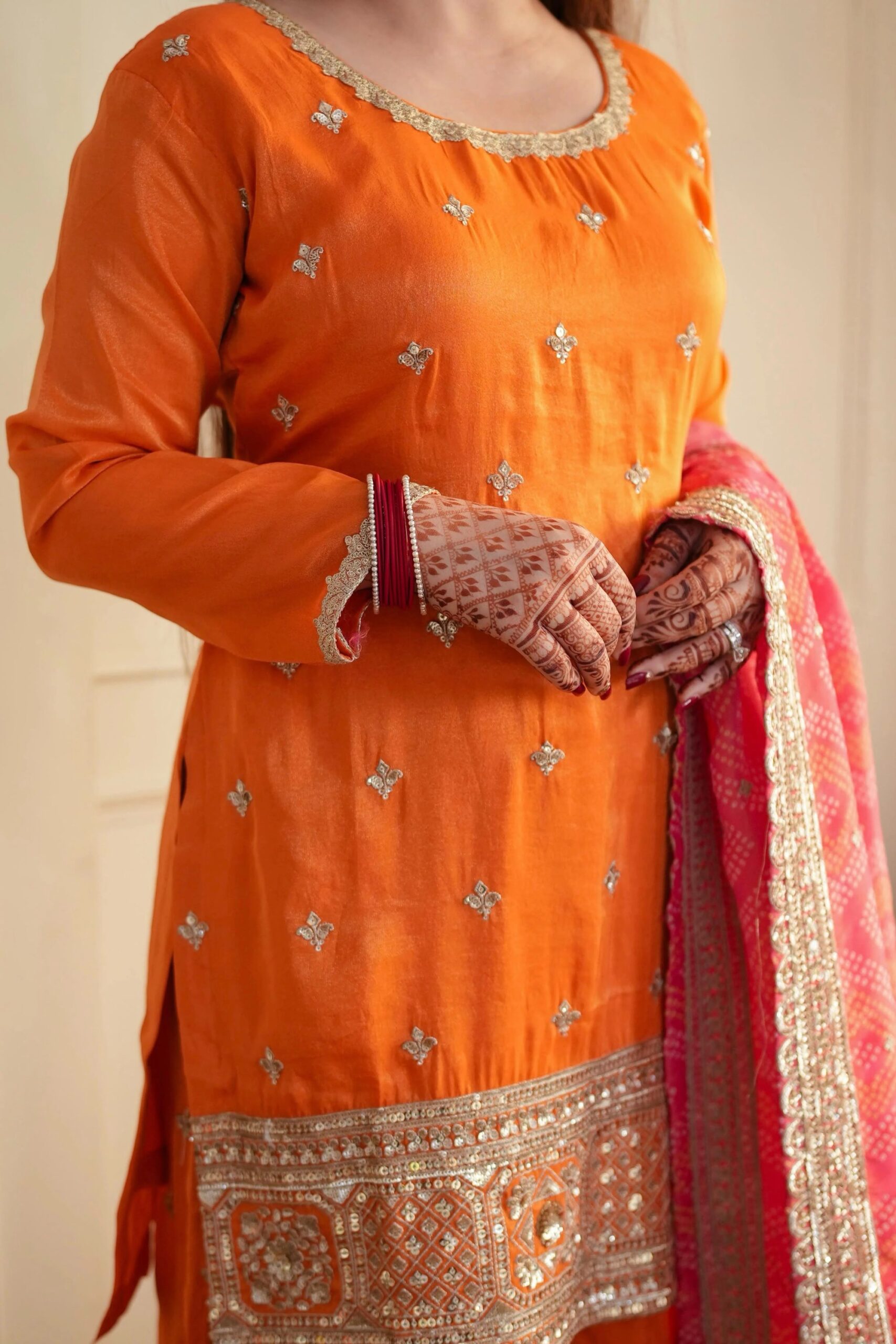 Designer Embroidered Palazzo Set - Image 6