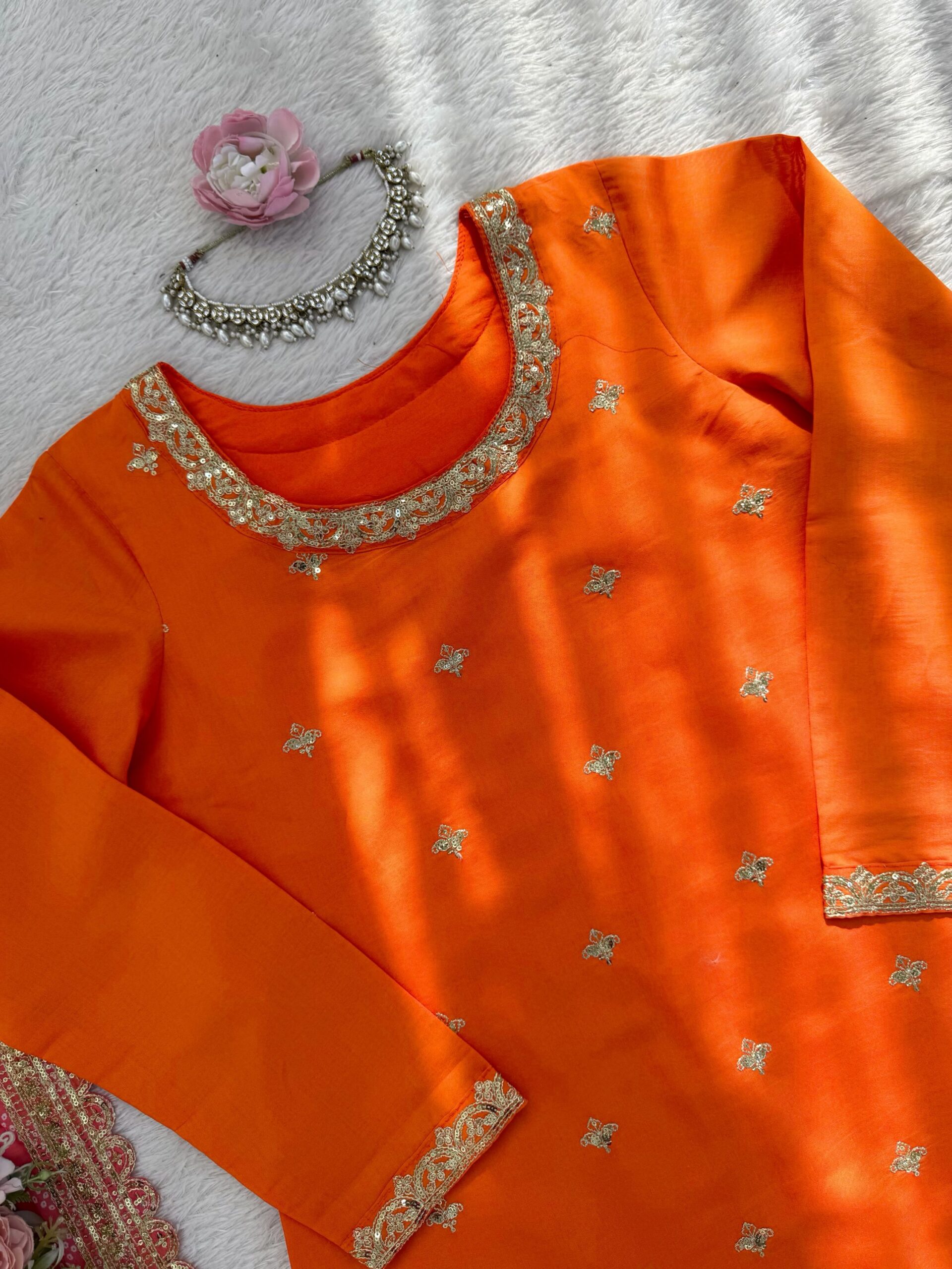 Designer Embroidered Palazzo Set - Image 13