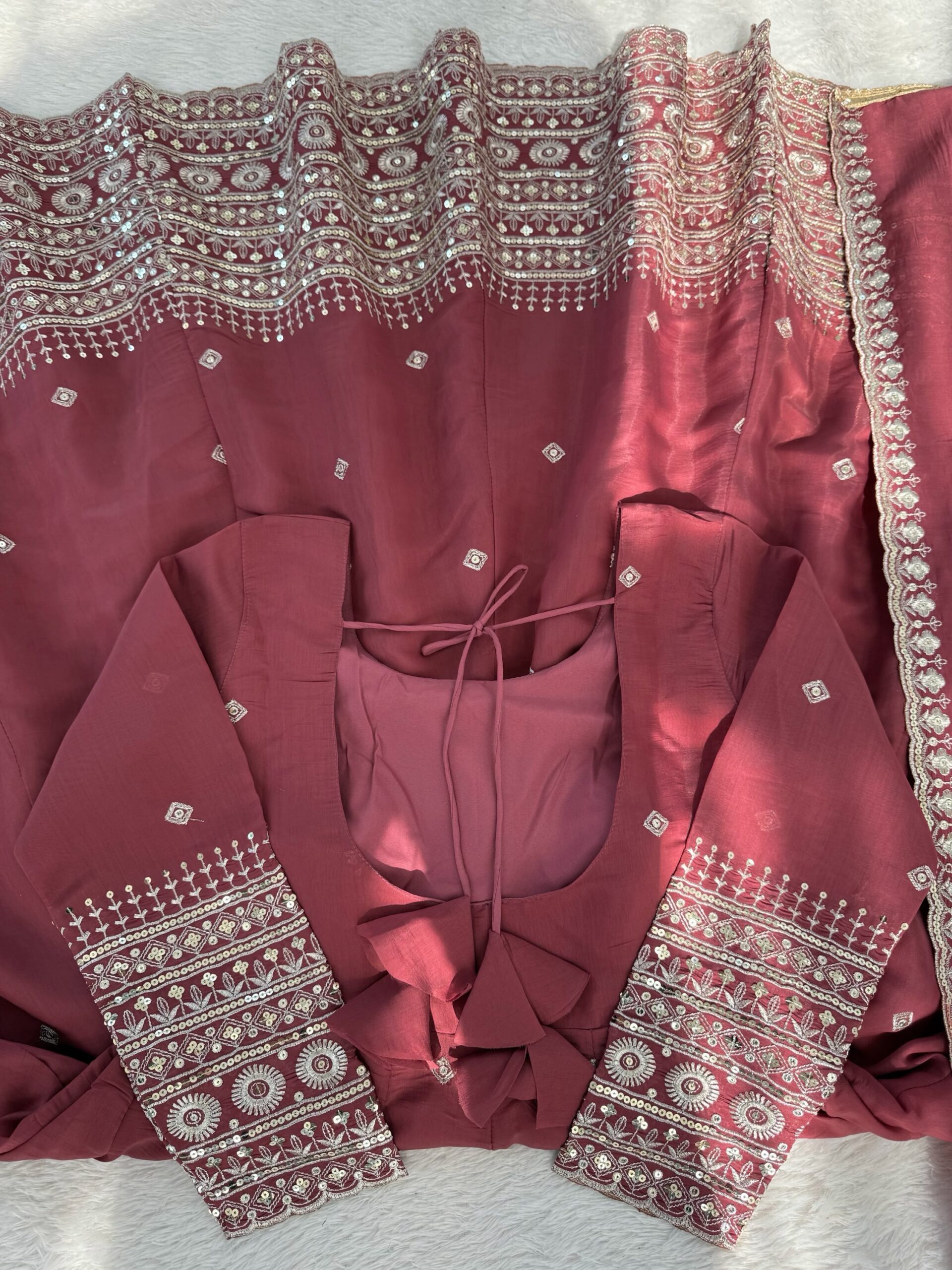 Designer Gown with Pant Set - Image 8