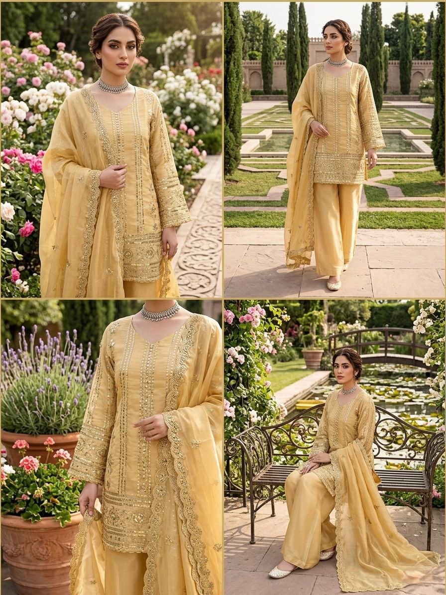 Designer Palazzo Set - Elegant Ethnic Wear - Image 2