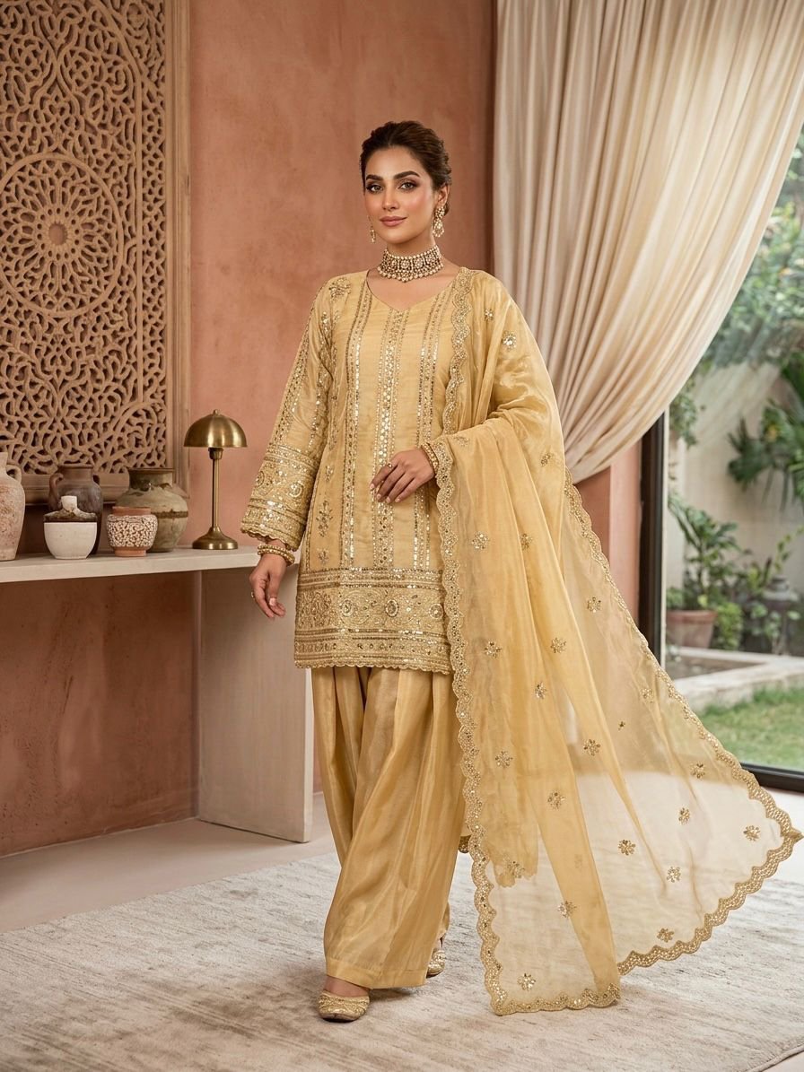 Designer Palazzo Set - Elegant Ethnic Wear - Image 3