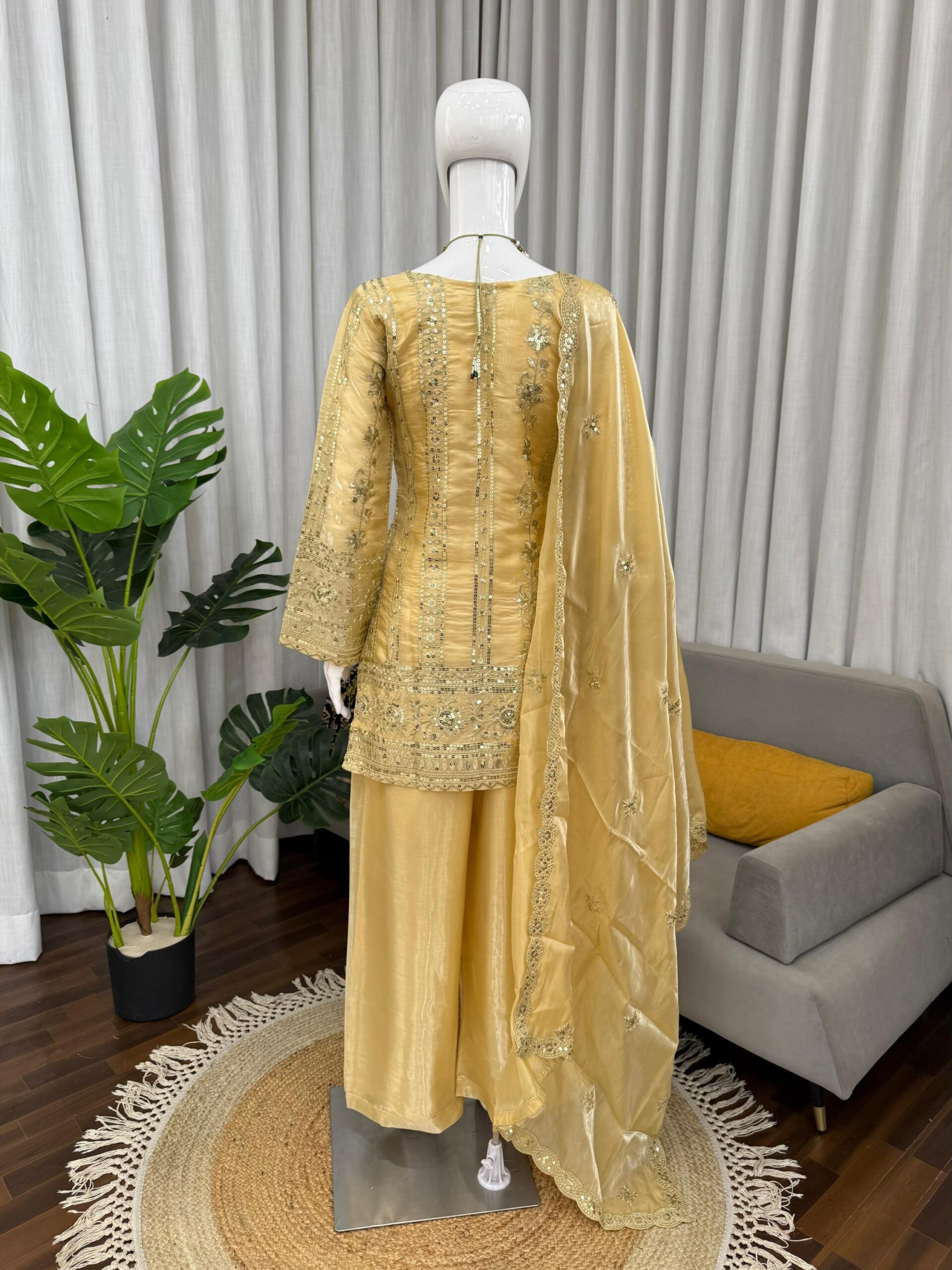Designer Palazzo Set - Elegant Ethnic Wear - Image 6