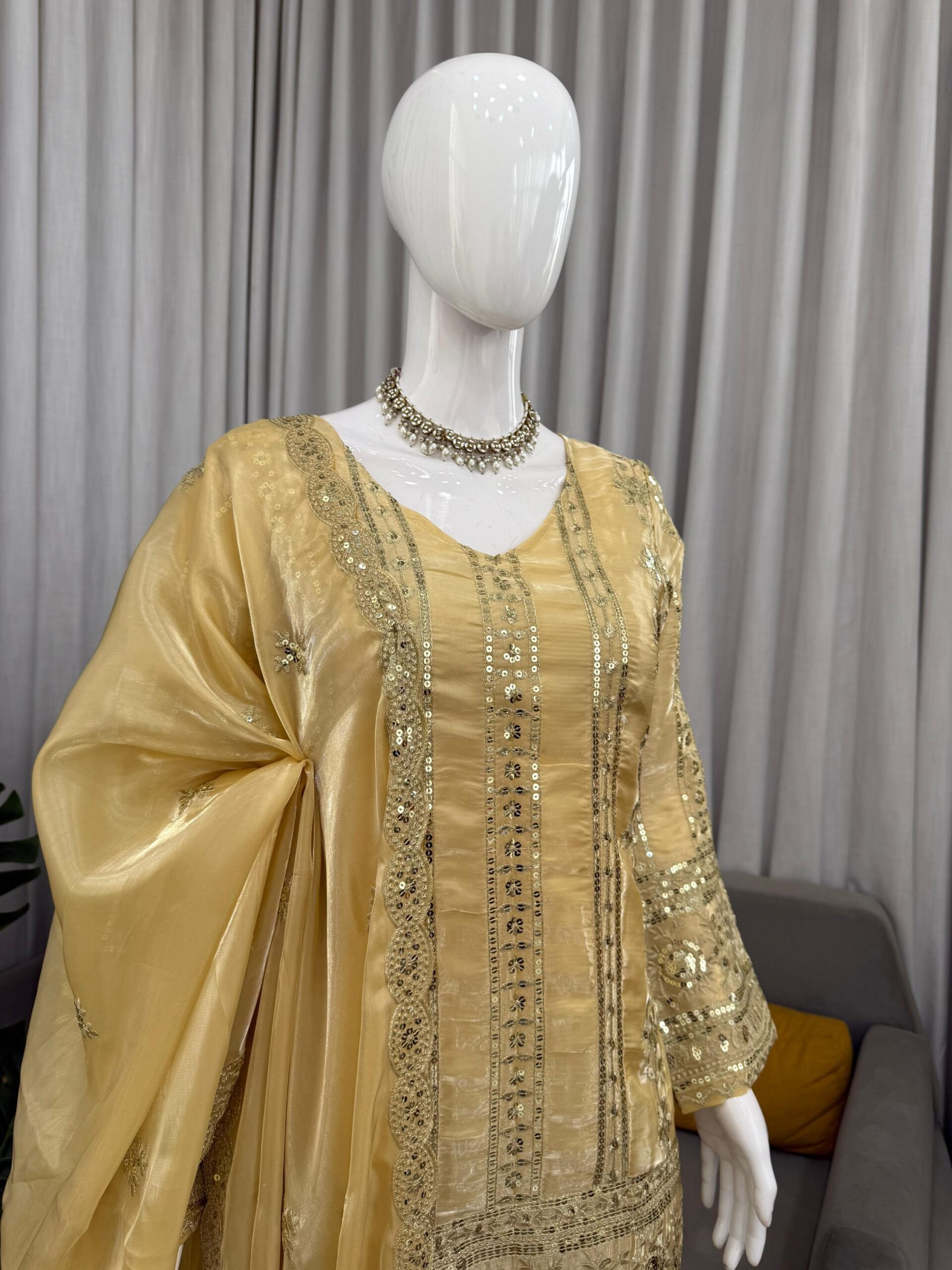 Designer Palazzo Set - Elegant Ethnic Wear - Image 5
