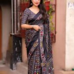 Batik Style Dolla Silk Saree