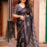 Batik Style Dolla Silk Saree