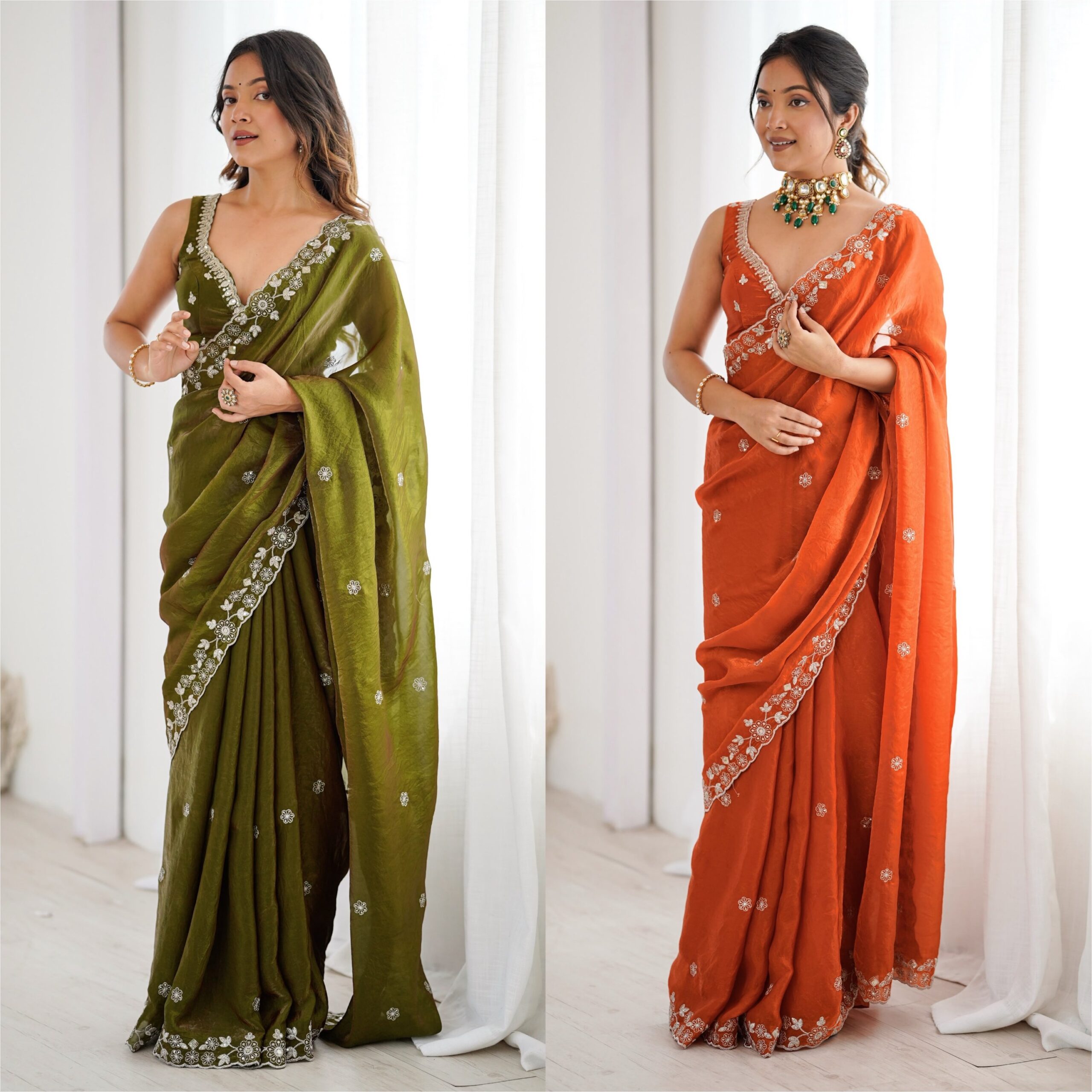 Designer Embroidered Saree