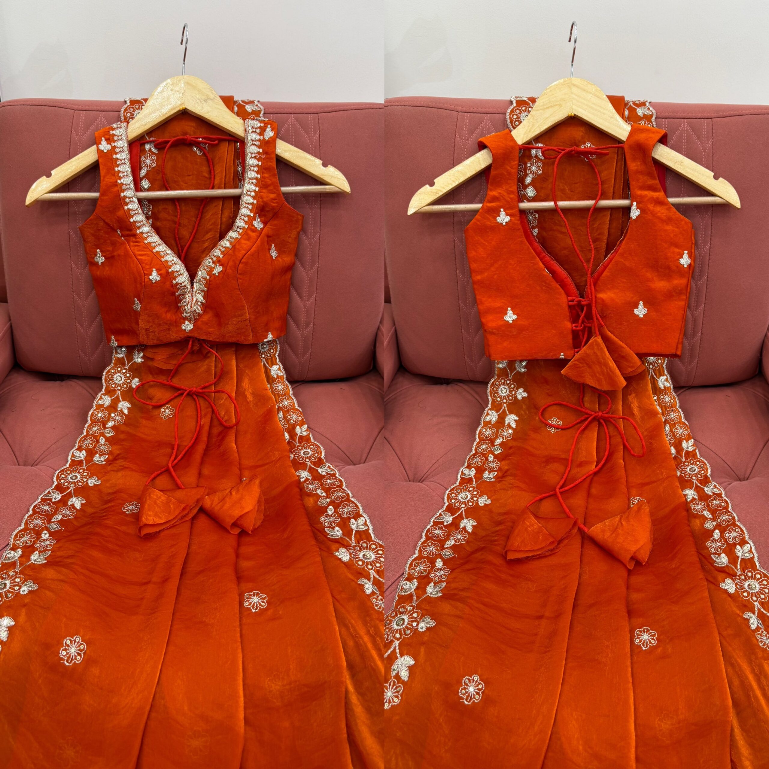 Designer Embroidered Saree - Image 8