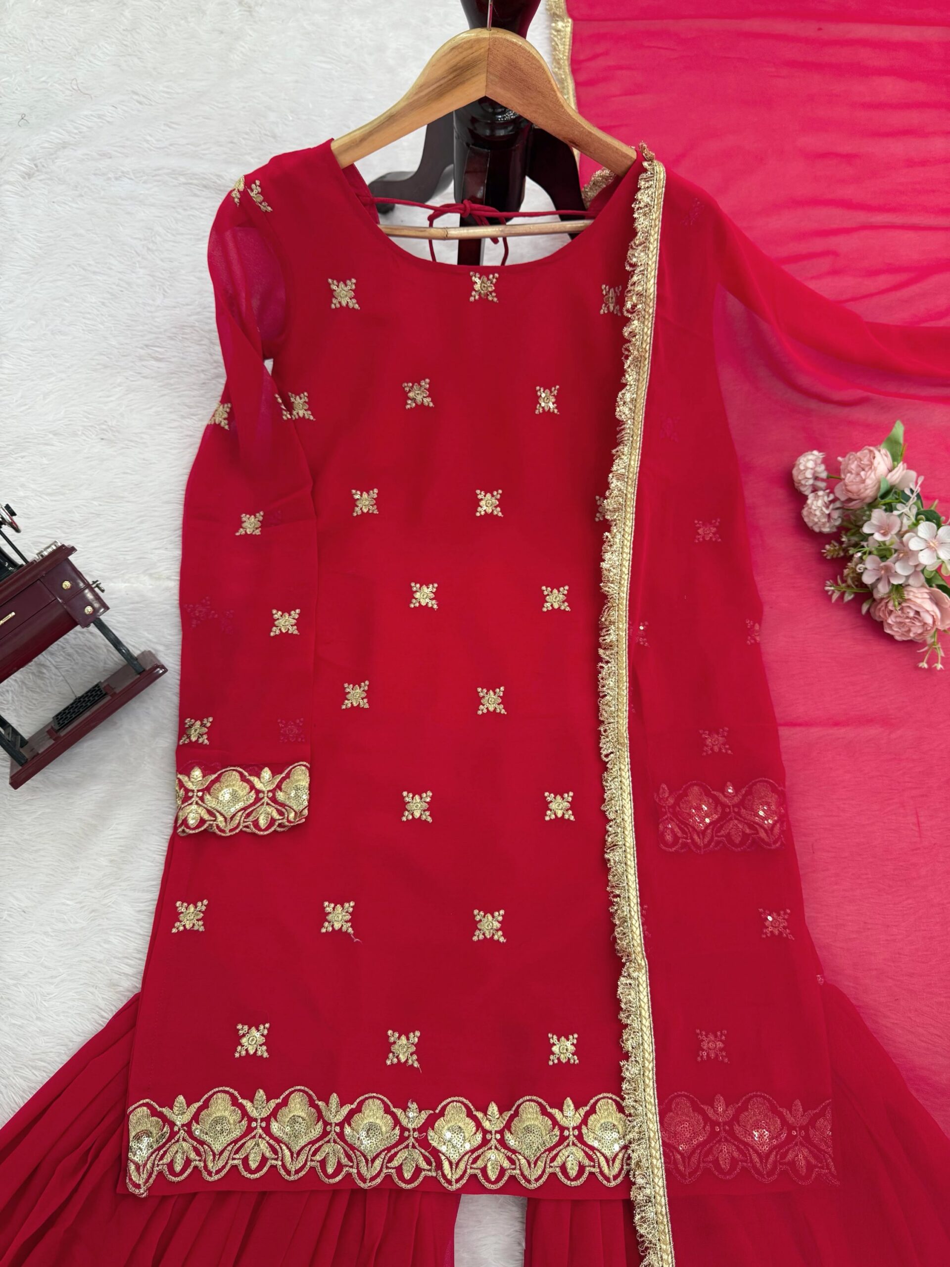 Bridal Wear Sharara Set - Image 9
