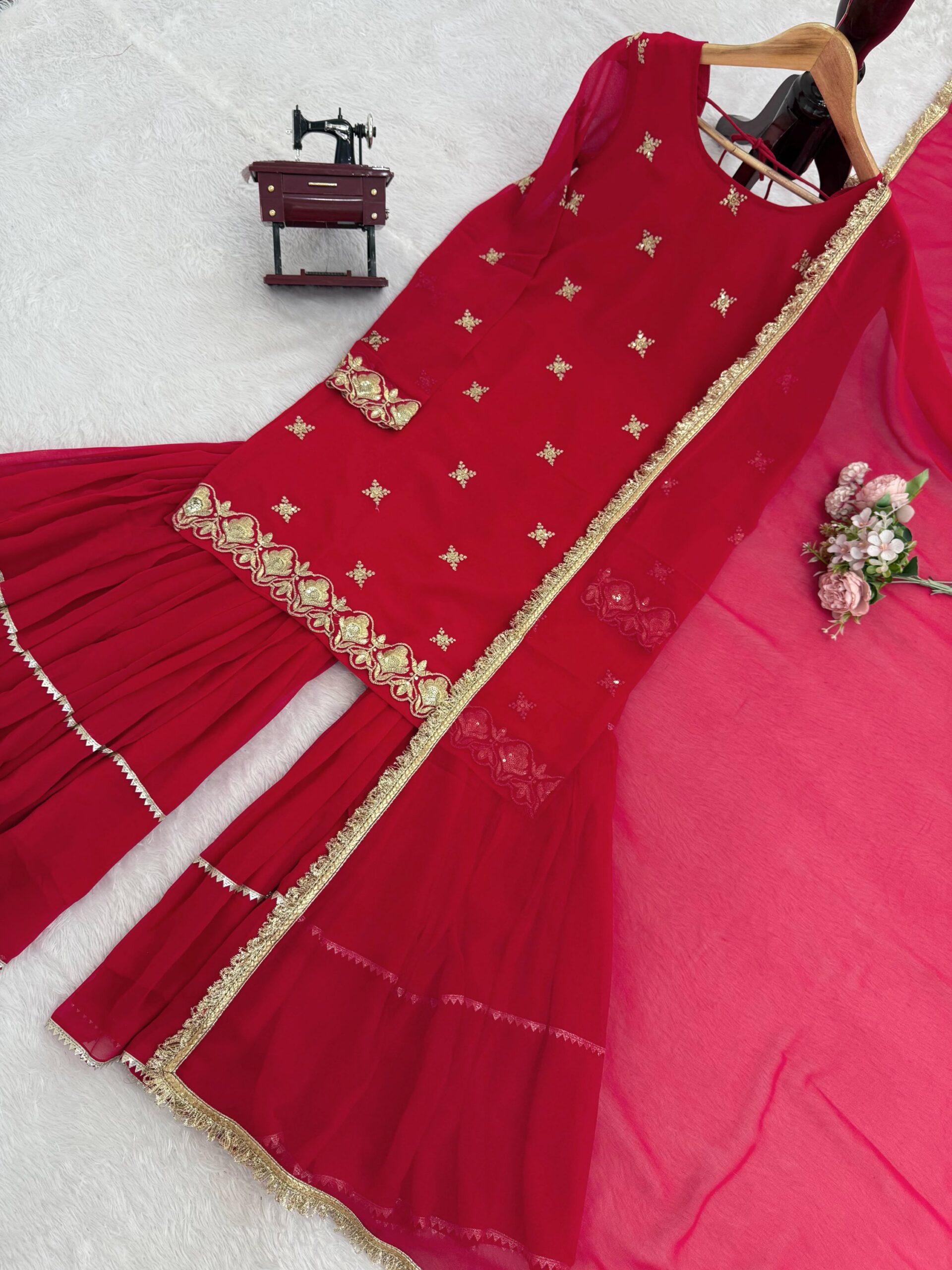 Bridal Wear Sharara Set - Image 8