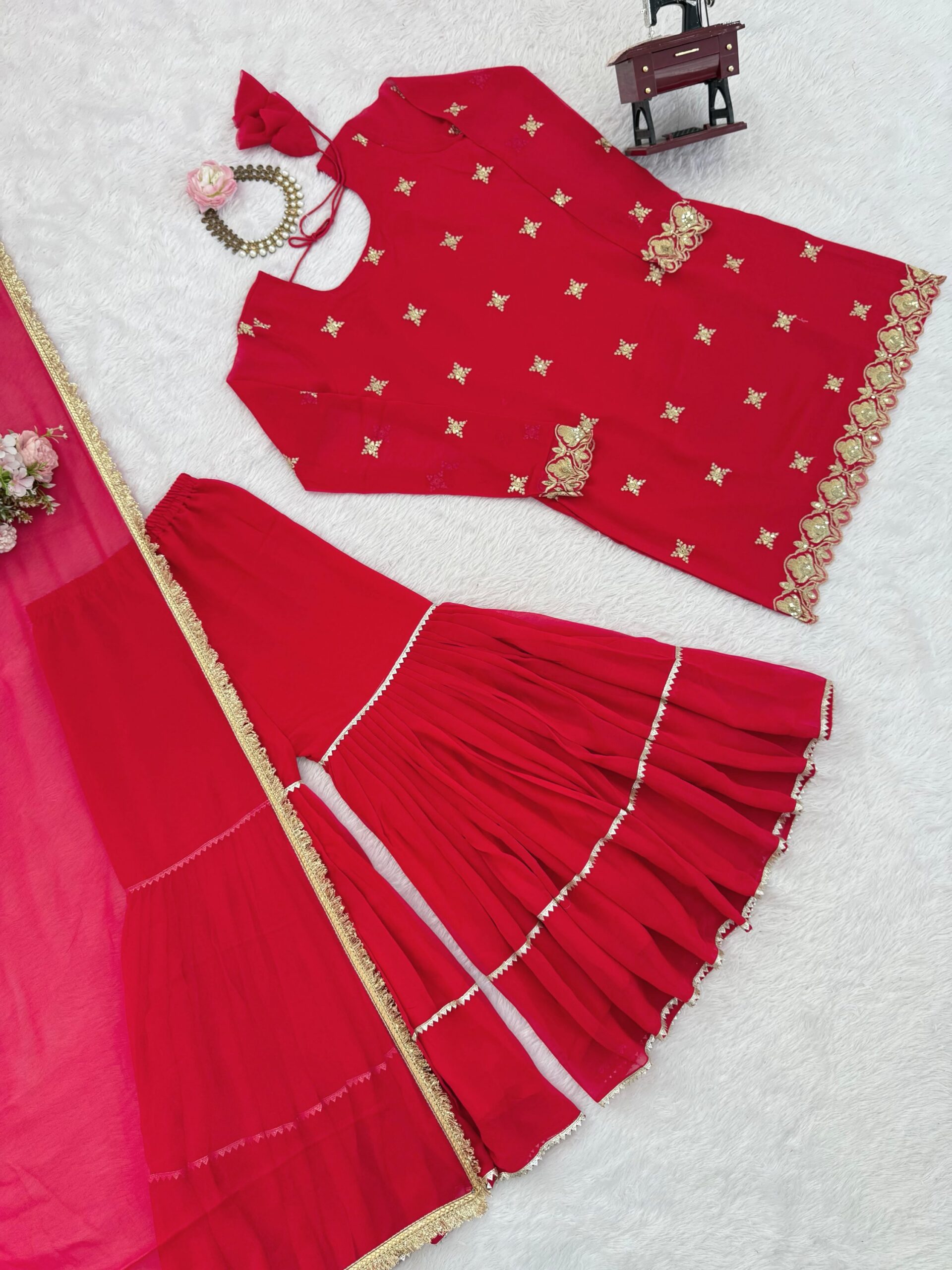 Bridal Wear Sharara Set - Image 11