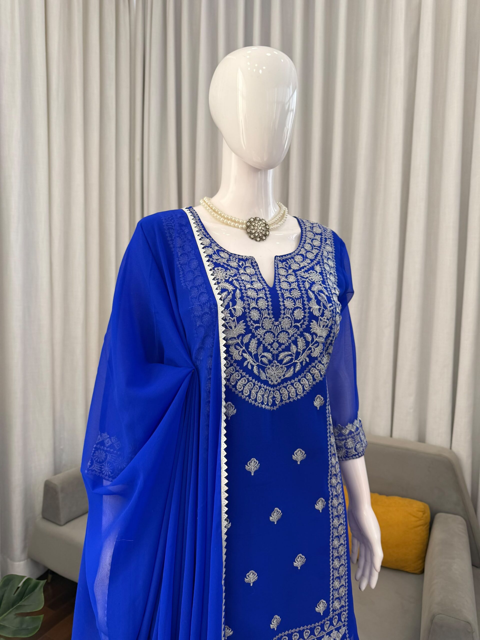 Pretty Embroidered Sharara Set - Image 3