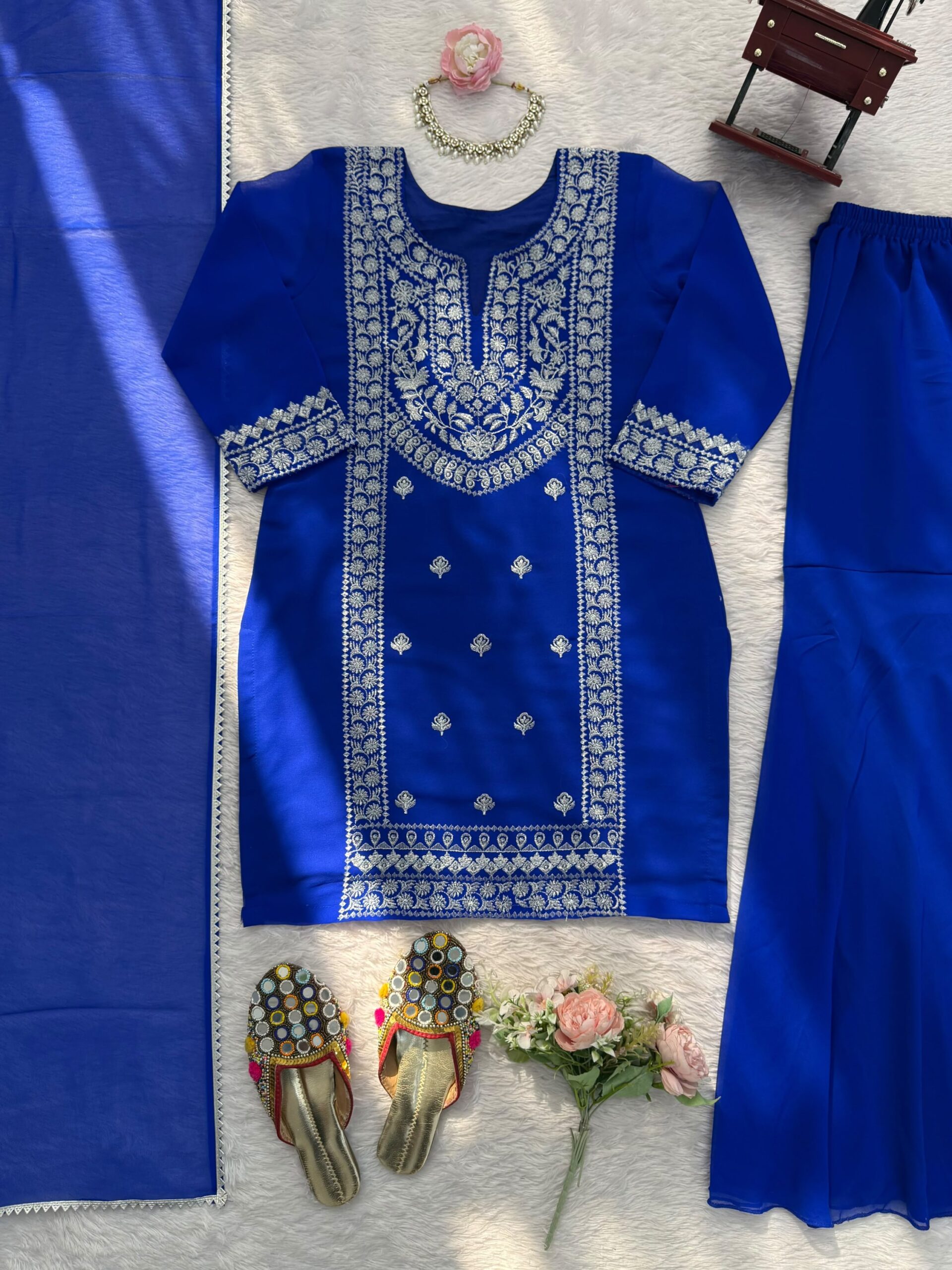 Pretty Embroidered Sharara Set - Image 6