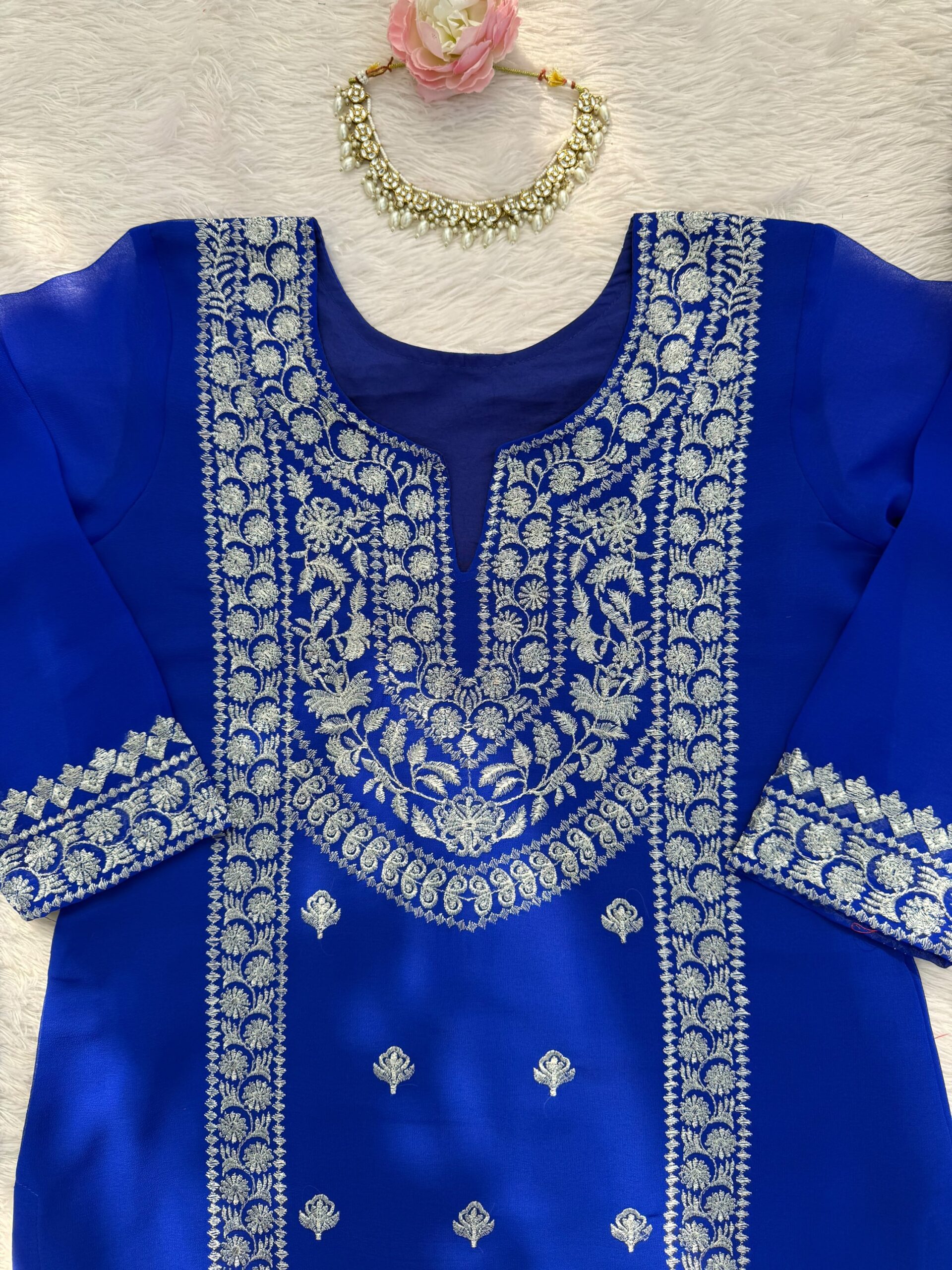 Pretty Embroidered Sharara Set - Image 7