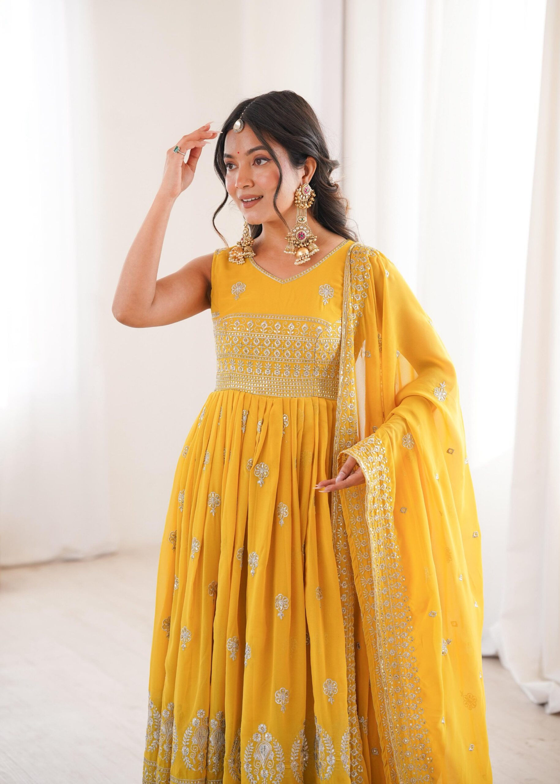Sunshine Mirrorwork Anarkali Set - Image 7