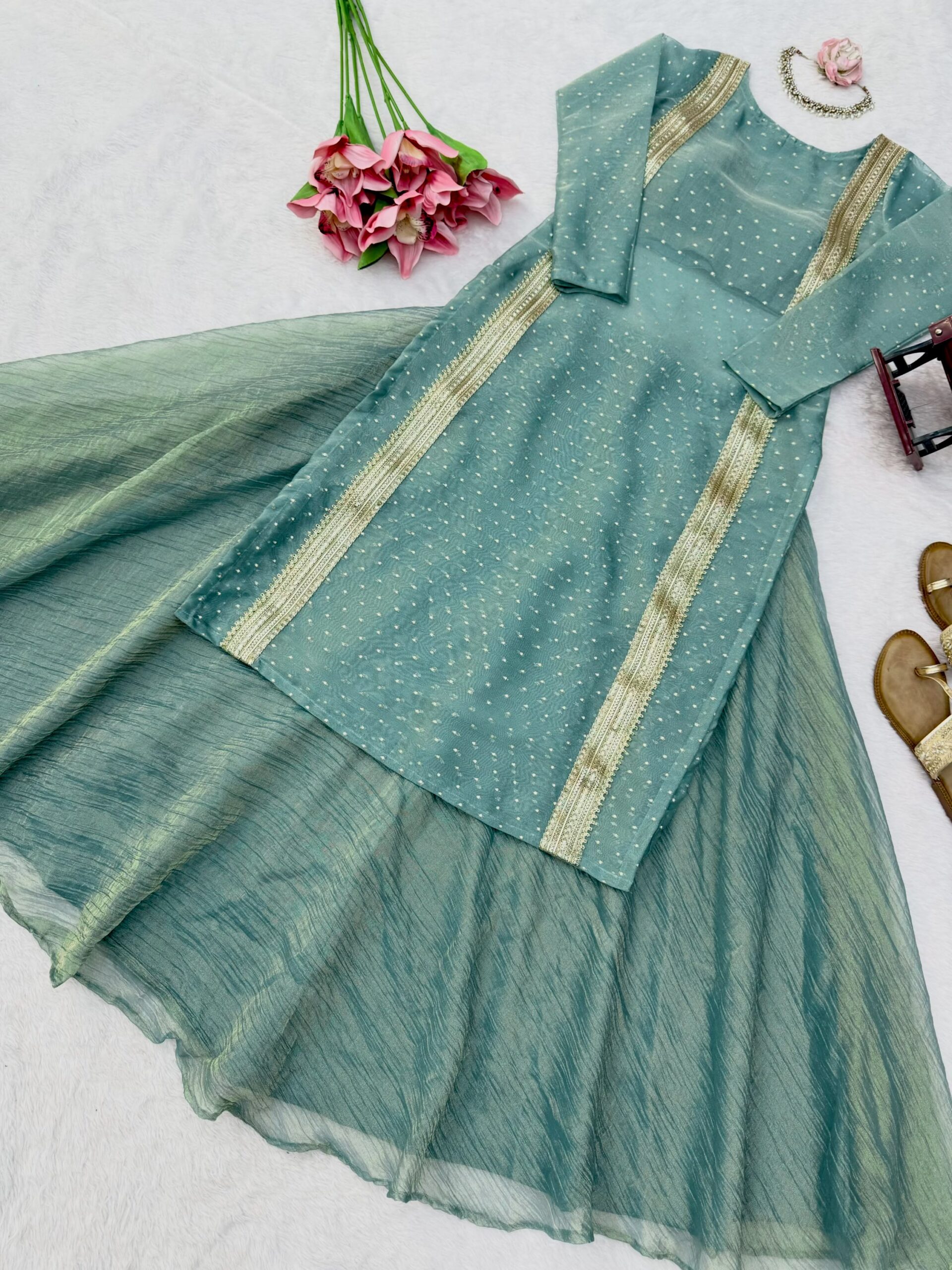Salsa Crush 3-Piece Lehenga Set - Image 4