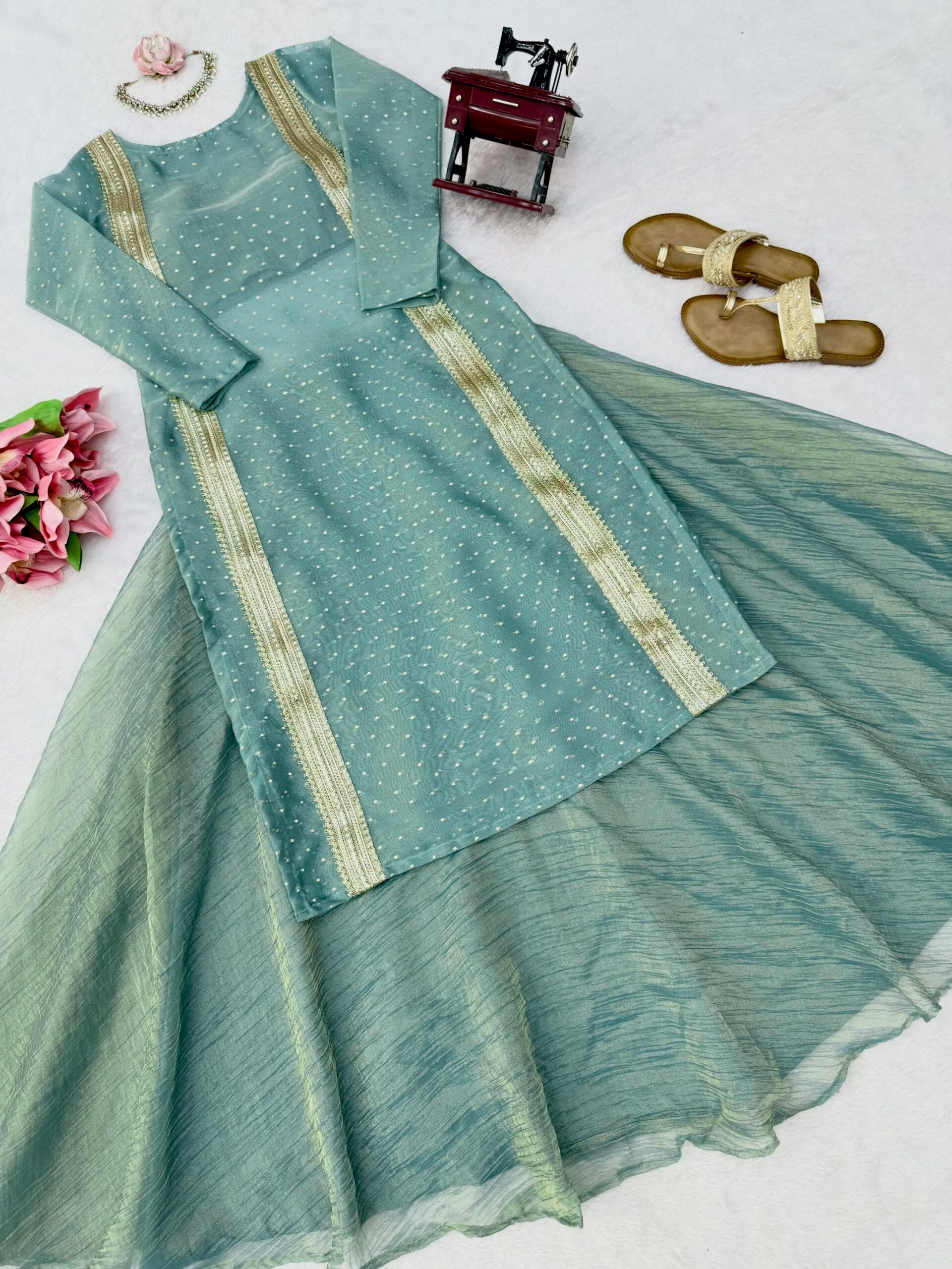 Salsa Crush 3-Piece Lehenga Set - Image 6
