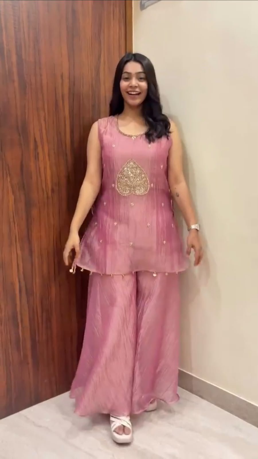 Salsa Silk Handwork 3-Piece Suit Set