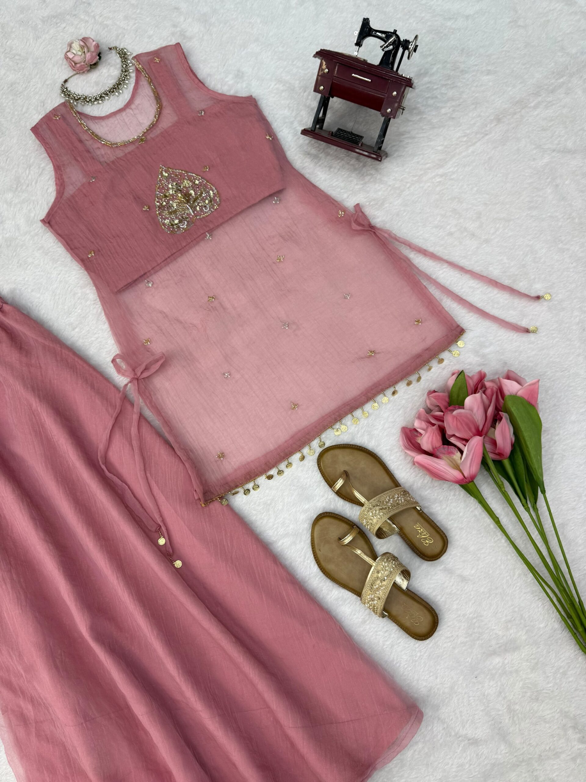 Salsa Silk Handwork 3-Piece Suit Set - Image 8