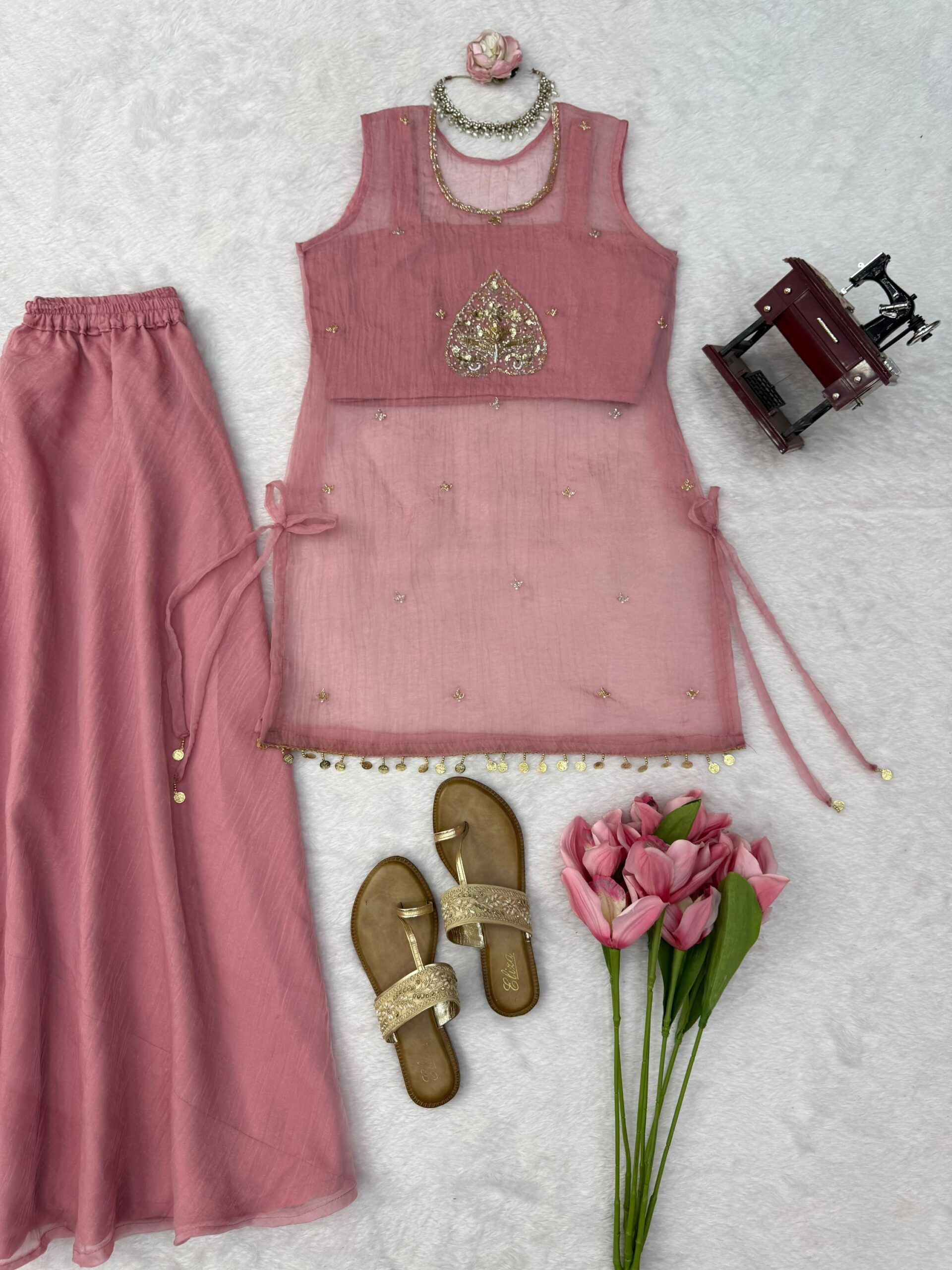 Salsa Silk Handwork 3-Piece Suit Set - Image 7