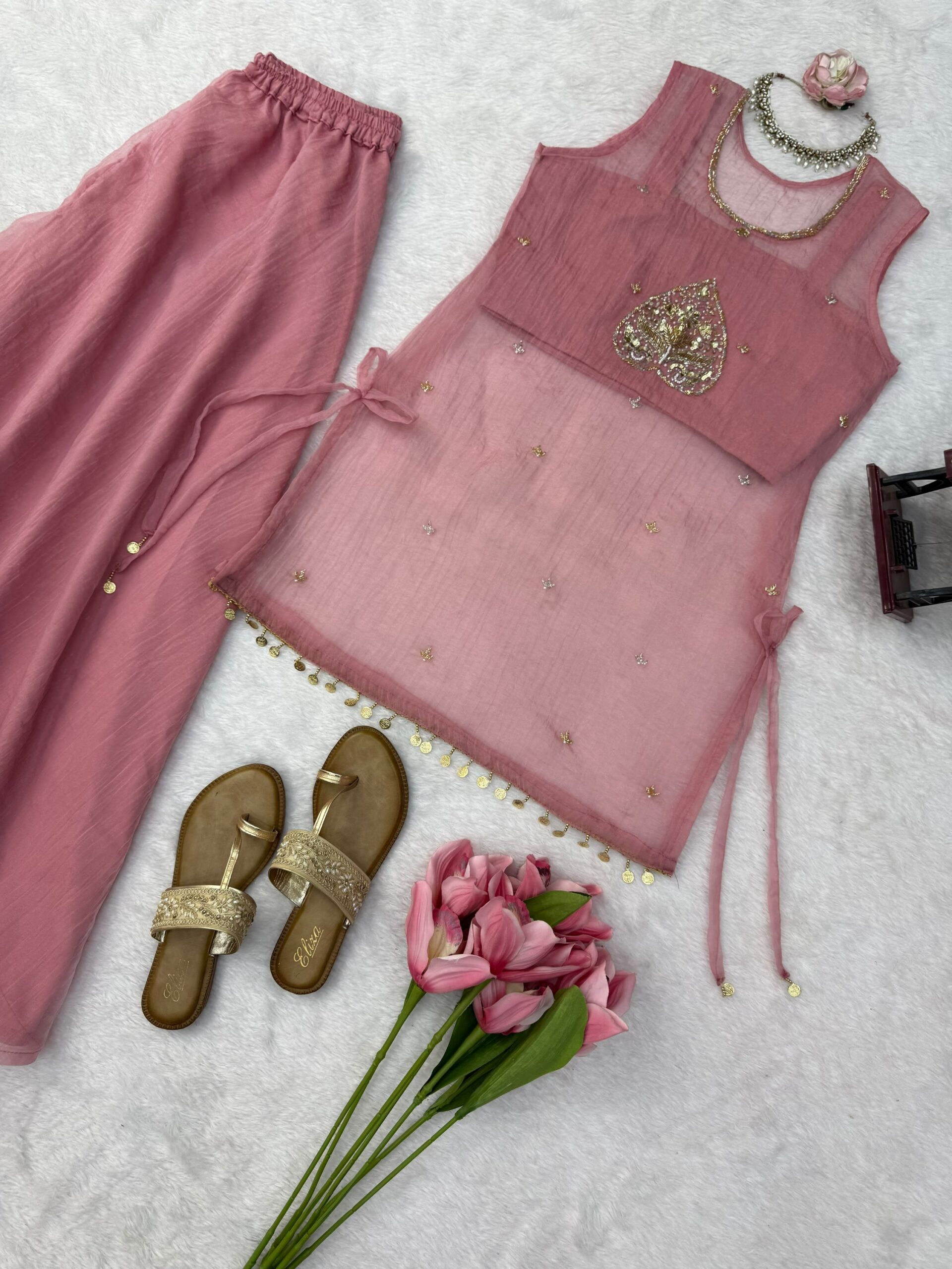 Salsa Silk Handwork 3-Piece Suit Set - Image 6