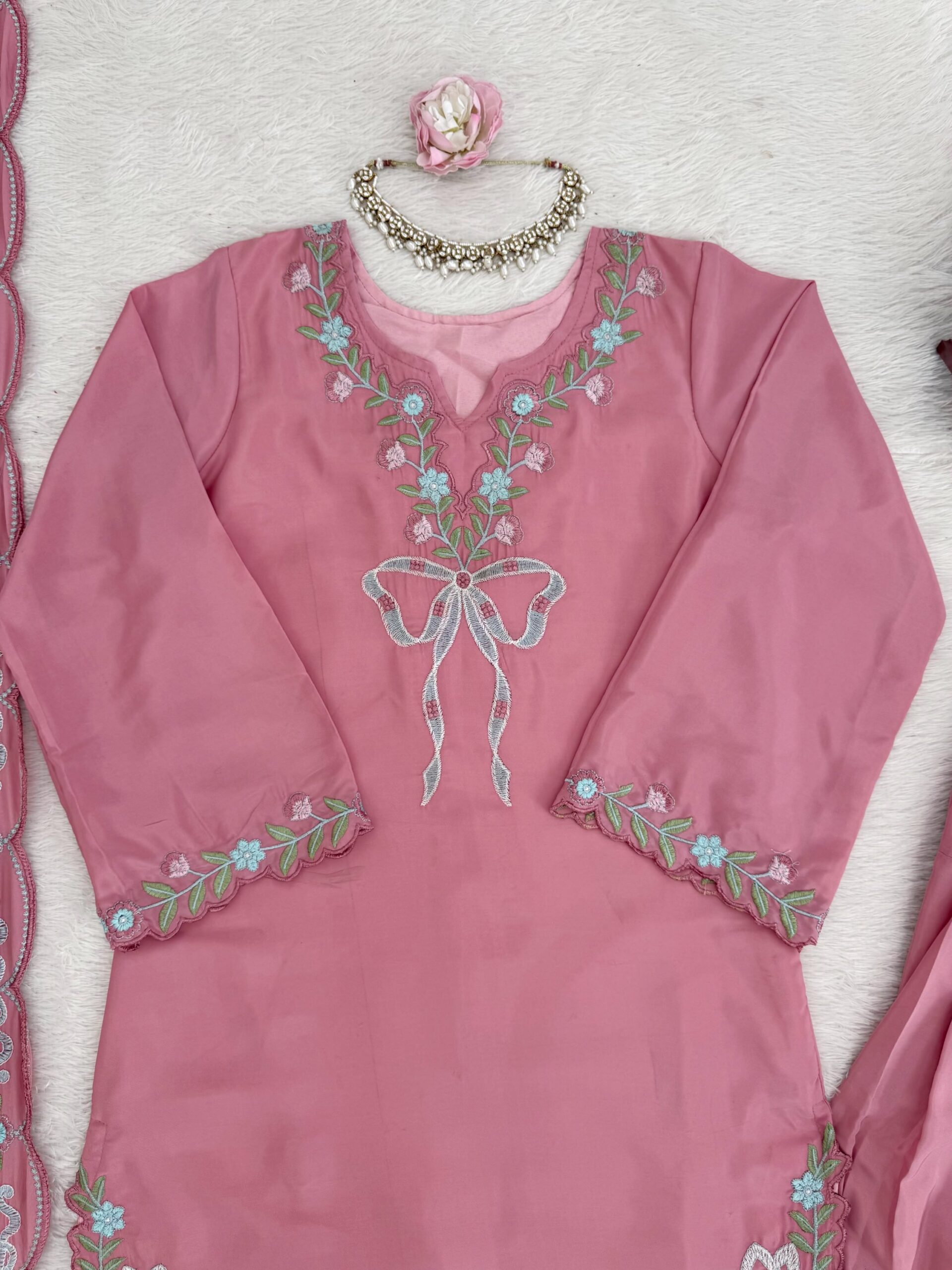 Thread & Sequins Farshi Salwar Set - Image 11